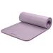 Retrospec Solana Yoga Mat 1" and 1/2" Thick with Nylon Strap for Men and Women - Non Slip Exercise Mat for Home Yoga, Pilates, Stretching, Floor and Fitness Workouts 1 inch Violet Haze