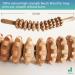 JOYLETUS Curved Wooden Massage Stick Roller for Anti Cellulite Lymphatic Drainage - Self Therapy Tool for Deep Tissue Massage and Pain Relief - Buy Online on GoSupps.com