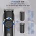Hatker Bartschneider Hair Cutter - Men's 6-in-1 Precision Grooming Clipper IPX7 Waterproof Trimmer for Hair Nose & Body - Buy Online on GoSupps.com