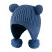 KAKU NANU Toddler Winter Hat Cute Double Pom Pom Earflap Hat Warm Beanie with Fleece Lined More Colors Suitable for Baby Boys and Girls from 6 Months to 4 Years 6-12 Months Blue