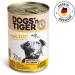 Dogs'n Tiger Adult Dog Food Wet Dog Food Animal-Friendly Recipe with 67% Chicken Meat Flaxseed Oil and Herbs - Sugar and Flavour Free 6 Cans - Buy Online on GoSupps.com