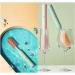 4Pcs Rechargeable Electric Silicone Bottle Brush Set - 2023 New Multifunctional Cleaner for Baby Bottles, Pacifiers, Straws - Blue - Buy Online on GoSupps.com