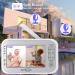 JLB7tech 5 Split Screen Video Baby Monitor with 2 Cameras - Night Vision, Two-Way Talk, Lullabies, Temperature Detection - Power Saving, Long Range - Baby Monitor - Buy Online on GoSupps.com