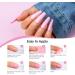 Jelly Nude Acrylic Dipping Powder System Essentials KitLiquid Glue Set Steps 1-4 Base Coat Activator Top Brush Saver Long Lasting and No Nail Lamp Needed for French Nails - Buy Online on GoSupps.com