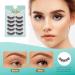 Buy 5 Pairs of 14mm Faux 3D Mink False Eyelashes - Natural Look Fluffy Cat Eye Wispy Lashes | Eagsonway | Contact Lens Friendly & Easy to Apply - Buy Online on GoSupps.com