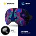Glow in The Dark Skeleton Sleep Eye Mask & Blindfold for Women Men - Elastic Strap, Perfect for Sleep, Travel, and Nap - Buy Online on GoSupps.com