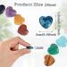 Kioiner 20 Pcs Heart Shape Stones 2 cm Love Heart Healing Crystal Stones Natural Heart Worry Stones Chakras Stones for Women Yoga Witchcraft Meditation Stress Reiki Energy Balancing Home Decoration - Buy Online on GoSupps.com