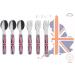 EXZACT Union Jack Kids Cutlery Set- 6pcs Stainless Steel Toddler Children's Cutlery - Forks & Spoons - BPA Free & Dishwasher Safe - Buy Online on GoSupps.com