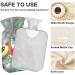 Naanle Flowers & Birds Heat Bottle | 1L Transparent Hot Water Bottle for Pain Relief | Hand & Foot Heating Bags | International Shipping Available - Buy Online on GoSupps.com