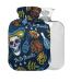 Dia de muertos hot water bottle with reference 1 l small warm-up bag for pain relief headache neck and shoulders without bap-free