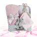 Baby Girl Gift Set - Pink Bunny Security Blanket & Booties in Keepsake Suitcase - Perfect Newborn Gift Basket for Baby Shower - Soft Fleece Blanket - Unique Baby Present - Buy Online on GoSupps.com