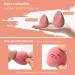 COSTICA Makeup Sponge Set - 4 Pack Beauty Blender for Flawless Liquid Application - Multi Colored Rose Series - Red - Buy Online on GoSupps.com
