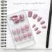 French False Nails Short 24Pcs Glitter French Fake Nails White Tips Square Press on Nails with Leaf Pattern French Nail Tips with Nail Glue Square Stick on Nails for Women Girls Nails Art Glitter French Leaf - Buy Online on GoSupps.com