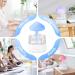 450ml Rain Cloud Humidifier with Night Light & Timer - White | Aromatherapy Diffuser & Desk Fountain with 7 Color Lights - Buy Online on GoSupps.com