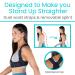 Vive Posture Corrector - Adjustable Upper Back Brace for Kyphosis Neck & Shoulder Pain Relief - Universal Clavicle Support for Men & Women - Buy Online on GoSupps.com