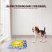 Ieuumler Pet Training Snuffle Mat - 45x45 cm Blue & Yellow Slow Feeding Puzzle Toy for Dogs - Buy Online on GoSupps.com
