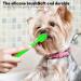 3PCS Pet Toothbrush Durable Dog Toothbrush and Toothpaste for Deep Cleaning 360 Silicone Brush Head Cat Toothbrush and Paste Comfortable to Use for Small Cats and Dogs Oral Care(Blue Pink Green) - Buy Online on GoSupps.com