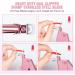 Acrylic Nail Clipper 5 in 1 Kit with Glass File, Cuticle Trimmer, Nipper & Pusher - Professional Manicure Pedicure Set for Gel Polish Removal - Christmas Gift (Pink) - Buy Online on GoSupps.com