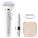 Buy Braun Silk- pil 9 Flex Epilator for Women - Wireless Hair Remover with Flexible Head & Face Hair Remover 40 Tweezers - Model 9-005 in White/Gold - Buy Online on GoSupps.com