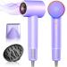 Hair Blow Dryer High Speed Ionic Blow Dryer with Diffuser 110 000 RPM Portable Blowdryers for All Hair Type Thermo Control and Quiet Hair Dryer for Home and Travel Use Purple