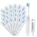 Travel Toothbrush Toothbrush And Toothpaste Travel Individually Packaged With Storage Box Foldable Storage Toothbrush Travel Size Is Suitable For Travel Camping Business Trip (PACK-10)