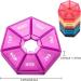 Ponpon 8pcs 7-Sided Pill Holder Box - Portable Vitamin & Medicine Organizer in 8 Colors - Buy Online on GoSupps.com