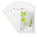innisfree My Real Squeeze Face Sheet Mask Green Tea 6-Pack