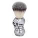 Men's Beard Shaving Brush Hair Shaving Brush Skeleton Shape for Barber Shop for Home Use (Silver Skull Beard Brush)