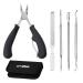 ZenToes Professional Pedicure Tools for Feet - Set of Premium Stainless Steel Files Toenail Clippers for Thick Nails Ingrown Toenail Lifter Cuticle Cleaner and Storage Case