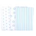 Odenw lder 10051-240 Molleton Cloths Classic Pack of 3 - 80x80cm Aqua | International Shipping Available - Buy Online on GoSupps.com
