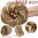 Sandy Blonde to Bleach Blonde Messy Hair Scrunchies Bun Extensions for Women - Curly Wavy Updo Ponytail Chignons Hair Accessories - Buy Online on GoSupps.com