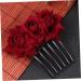 Beatifufu 1pc Floral Hair Comb Wedding Hair Accessories for Women Highlighting Colorful Flower Headband Bridal Hair Clip Barrettes for Women Flower Hair Women Hair Accessories Rose Hair Comb - Buy Online on GoSupps.com
