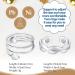 Feraco 2 Pcs Magnetic Copper Rings for Women - 99.99% Pure Copper Thumb Ring - Adjustable Fingers Ring - Jewelry Gift Box - Silver - Buy Online on GoSupps.com