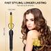 DAN Technology 5/8 Inch Tourmaline Ceramic Hair Curling Iron - Fast Heat LCD Display Auto Off - Perfect for Salons & Beauty Schools - Gold Black - Buy Online on GoSupps.com