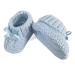 Royal Icon Newborn Baby Boys Girls Booties Baby Booties with Bow Soft Knitted Baby Bootees 0-3 Month Newborn Booties for Babies Ideal for Indoor and Outdoor Use RI354 3 Months Blue