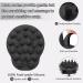 Fretech Scalp Massage Brush - Dual Silicone Bristles for Sensitive Scalp Hair Growth & Cleansing - Black - Buy Online on GoSupps.com