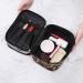 Double-Layer Leopard Makeup Bag - Large Capacity Portable Cosmetic Organizer for Travel - Buy Online on GoSupps.com