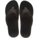 Reef Men's Leather Ortho-Bounce Coast Arch Support Flip Flops - Black/Brown - Size 8 - Buy Online on GoSupps.com