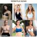 Bra Pads Inserts 3 Pairs - Nimiah Sewn Edges A/B C/D D/E Cup Sizes | Beige Black White Options | Small-Medium Size - Buy Online on GoSupps.com