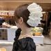 LONGLUAN Bow Bubble Clips Chiffon Silk Bubble Bow Hair Claw Jaw Clip Layered Bubble Mesh Tulle Fluffy Hair Clips Large Claw Clips for Thick Hair (2pcs-B) - Buy Online on GoSupps.com