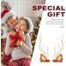 minkissy 2 Pairs Christmas Glow Barrette Christmas Hairpin Glowing Hairpin Girl Hair Accessories Girls Hair Ties Hair Ornaments for Women Xmas Hair Clips Antlers Deer Horns Hair Holder Ear - Buy Online on GoSupps.com