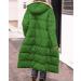 Buy Hanxiulin Women's Fleece Jacket - Warm Plush Hooded Coat for Autumn & Winter - Windproof Outdoor Jacket - Green XXL - Buy Online on GoSupps.com