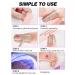 Kalolary 20PCS Pink Marble Gel Nail Polish Strips | Waterproof Adhesive Wraps with Nail File - UV/LED Lamp Required - Buy Online on GoSupps.com