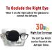 3D Silk Eye Patch for Adults & Kids - Medical Right Eye Coverage - Comfortable Black Eye Patch for Glasses - Buy Online on GoSupps.com