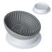 Slow Feeder Cat Bowl, Elevated Dog Cat Food Bowls, 0-45 Degree Adjustable Tilted Raised Cat Food and Water Bowls, Food Grade Material, Nonslip No Spill Pet Feeding Bowls for Puppy and Cat Grey