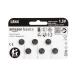 Amazon Basics 6-Pack LR44 Alkaline Button Coin Cell Battery 1.5 Volt Long Lasting Power Mercury-Free 6 Count