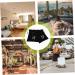 Healeved 10 Pcs Storage Bag Barber Drawstring Bag Drawstring Closure Cover Travel Hair Gym Bag Black Velvet 26x23cmx5pcs Blackx5pcs - Buy Online on GoSupps.com