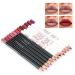YOUTHINK Lip Liner Set - 12 Waterproof Matte Lipstick Pencils for Long-Lasting Beauty | International Shipping Available - Buy Online on GoSupps.com
