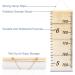 MHJY Kids Height Chart - Wooden Ruler Growth Measurement Wall Decor for Boys and Girls - 7.9'' x 79'' Canvas Height Measure Chart - Nursery Bedroom Decor - Buy Online on GoSupps.com