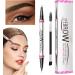 gafdu Curved Eyebrow Pencil Curved Eyebrow Pen2 in 1 Waterproof Liquid Eyebrow Pen Eyeliner Pen Natural Looking Eyebrow Pencil for Travel Shopping Business Trip 04 - Buy Online on GoSupps.com